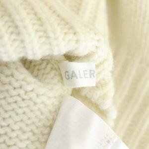 GALERIE VIE ファインウール タートルネックプルオーバー ニット セーター 長袖 S オフホワイト
