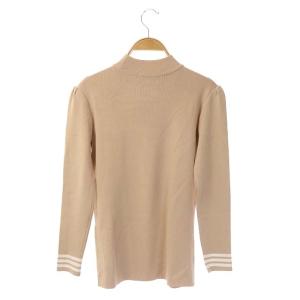 BORDERS at BALCONY PEARL TOP パール ニット 36 ベージュ