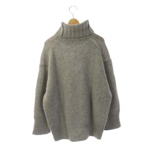 GALERIE VIE ファインウールハイネックプルオーバー ニット セーター グレー