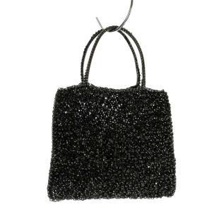 ANTEPRIMA ワイヤーバッグ ハンドバッグ スクエア ミディアム ブラック