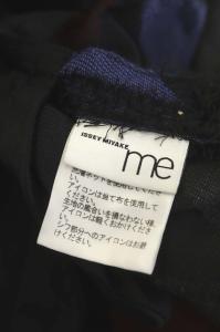 me ISSEY MIYAKE プリーツ ドッキングノースリーブロングワンピース フレア ブラック チャコールグレー ブルー