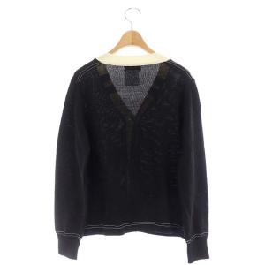 MADISONBLUE LETTERD CARDIGAN レタードカーディガン 00 ブラック
