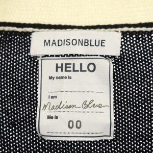 MADISONBLUE LETTERD CARDIGAN レタードカーディガン 00 ブラック
