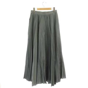 ebure プリーツロングスカート 38 グレー