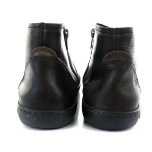 BIRKENSTOCK Bennington サイドジップブーツ ショート レザー 25.0cm ブラック