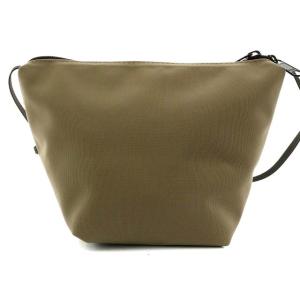 Hervé Chapelier マスティック ナイロン舟型ショルダーバッグ モカ