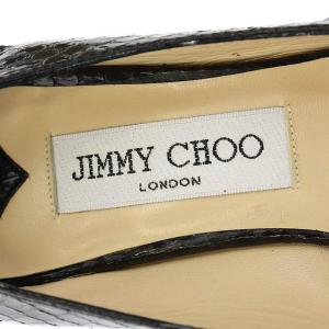 JIMMY CHOO オープントゥハイヒールパンプス 34.5 ブラック