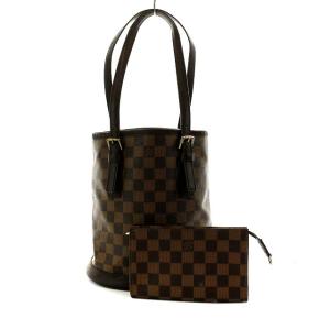 LOUIS VUITTON N42240 ダミエ マレ ショルダーバッグ ポーチ付 ブラウン