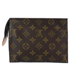 LOUIS VUITTON モノグラム ポッシュトワレット 19 ポーチ ブラウン