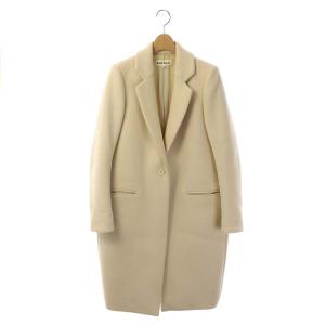 ウールチェスターコート ロング 36 アイボリー