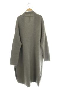 nagonstans カシミヤガウンコート ロング 38 グレー