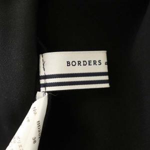 BORDERS at BALCONY GATHERED TOP ギャザートップス カットソー フリル ネイビー