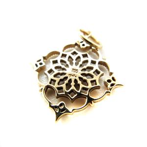 agete ペンダントトップ チャーム  ストーン K10YG