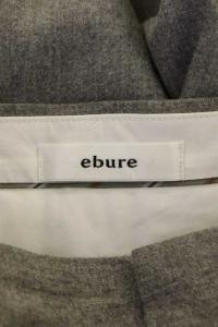 ebure ウールワイドパンツ ストレート 40 グレー