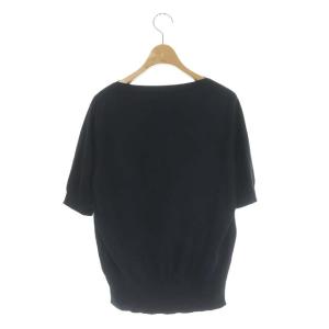 Drawer 16Gコットン天竺ショートスリーブニットカットソー 2 ネイビー