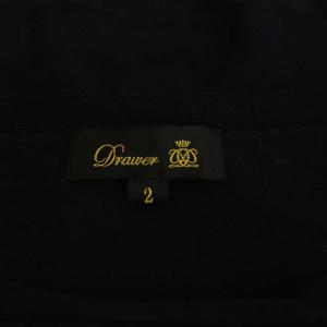 Drawer 16Gコットン天竺ショートスリーブニットカットソー 2 ネイビー