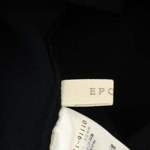 EPOCA レース切り替えノースリーブニットカットソー ネイビー