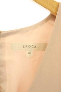 EPOCA シアースリーブワンピース 40 ベージュ