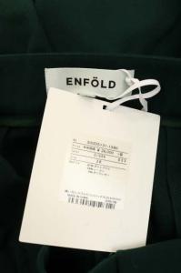 ENFOLD 20SS ダブルクロストラウザーパンツ 38 グリーン