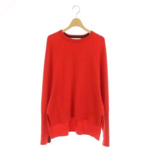 20AW CASH TOUCH レイヤーカフプルオーバー ニットセーター 38 レッド