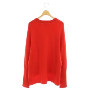 ENFOLD 20AW CASH TOUCH レイヤーカフプルオーバー ニットセーター 38 レッド