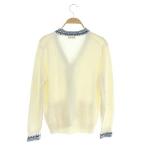 CHANEL カーディガン Vネック ココボタン カシミヤ 38 アイボリー