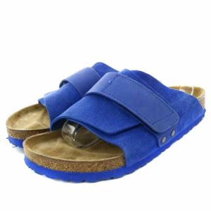 BIRKENSTOCK Kyoto 1015575 サンダル ヌバック スエード レザー 24.5cm ブルー 