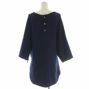 AMERICANA ドゥーズィエムクラス別注 20AW ポンチョ風スウェットカットソー 長袖 ネイビー