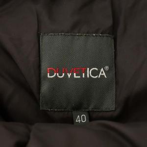 DUVETICA Deneb ラクーンファー フード ダウンコート  ロング 40 ブラウン