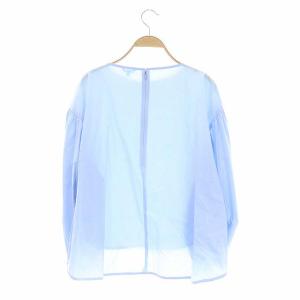 ENFOLD  ソフトタイプライター長袖ブラウス 38 ライトブルー