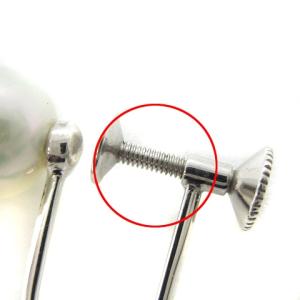 mimi&roger ネックレス イヤリング SIL925 K18 アコヤ真珠 6mmパール 両耳用 3点セット