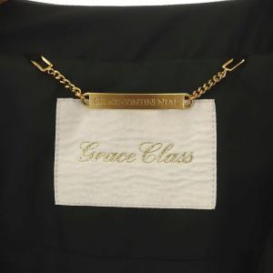 Grace Class 20AW ノーカラートリミンクダウンコート ロング ファー付き 36 黒