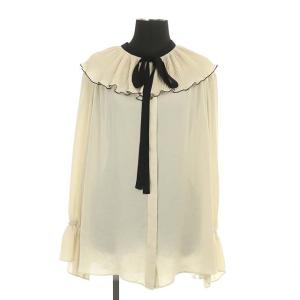 Grace Class 20AW プリーツバイカラーブラウス×プリーツレイヤード セットアップ 上下 36 ベージュ