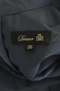 Drawer バックジップシャツワンピース オーバーサイズ 38 チャコールグレー