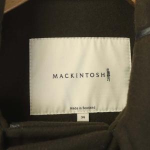 MACKINTOSH ウール ダッフルコート アウター ロング フード 英国製 34 ブラウン