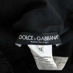 DOLCE&GABBANA 総レースワンピース ブラック
