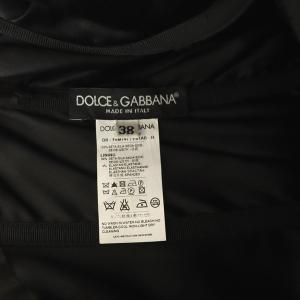 DOLCE&GABBANA ベアシルクレオパードワンピース 38 ブラウン