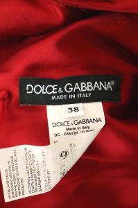 DOLCE&GABBANA フリルマキシワンピース レッド