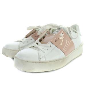 VALENTINO GARAVANI バイカラーローカットスニーカー 36 ホワイト