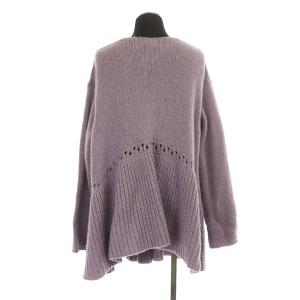 Merlette SEWARD フリルカーディガン ニット 長袖 S パープル