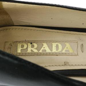 PRADA リボンレザーパンプス 35 ブラック