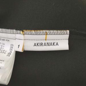 AKIRANAKA Jimena jersey dress ワンピース ロング シアー シースルー 切替 長袖 カーキ