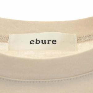 ebure カットソー 超長綿スーピマコットン 38 ベージュ