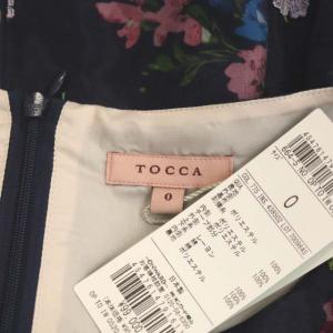 TOCCA FLOWER PICTURES ドレスワンピース 花柄 0 ネイビー