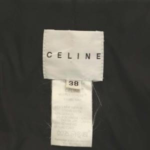 CELINE ウールPコート ブラック