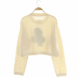 MM6 Maison Margiela 21AW クラブセーター ニット セーター ショート丈 長袖 S ベージュ