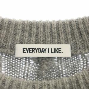 EVERYDAY I LIKE 20AW Oversized Cable ニット ケーブル編み グレー