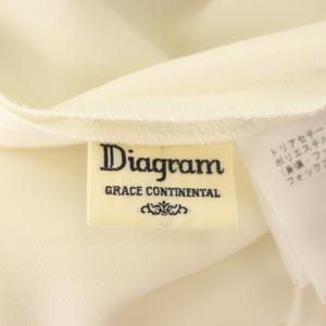 Diagram GRACE CONTINENTAL ファーカフストップブラウス 36 ホワイト