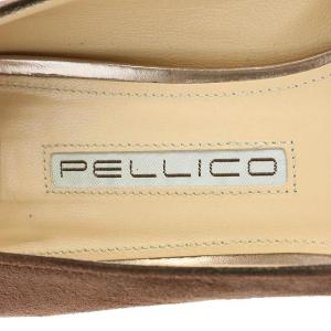 PELLICO パンプス ポインテッドトゥ スウェード ヒール 38 ブラウン