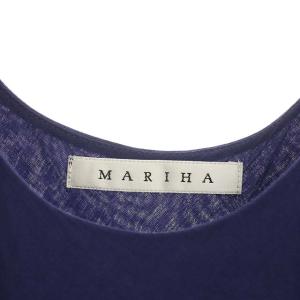 MARIHA ノースリーブティアードワンピース 38 ネイビー